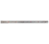 Règle de mesure Faithfull 600 mm (24 pouces) - Règle en acier inoxydable argent mat avec graduations métriques claires et trou de suspension