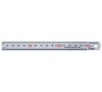 Règle de mesure flexible en acier inoxydable chromé mat avec double graduation en mm et mm 1000x35x1,5 mm Limit MLFF1000