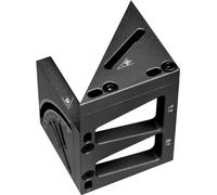 Règle de mesure multi-angles - Outil carré pour le travail du bois - Règle d'angle de marquage - Règle triangulaire à onglet en aluminium de 10 à 90 degrés - Instrument de mesure multifonctionnel - In