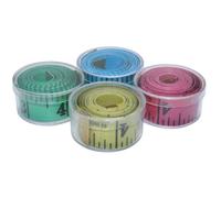 Règle De Mesure Multifonction En Plastique Souple, Longueur Des Pieds 150cm/Largeur 2cm/Vert Jaune Rose, Boîte De Mélange Ronde, Emballage, 1 Pièce