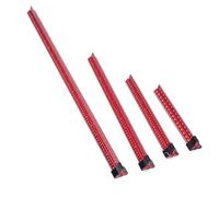 Règle de Mesure pour le Travail du Bois avec échelles Métriques Impériales, Mesure Verticale, Ensemble de 4 Pièces pour un Marquage Précis, Alliage D'aluminium