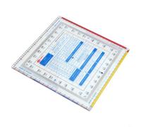 Règle de navigation aéronautique pour planification de vol et dessin de carte avec précision d'étalonnage pour étudiants et charpentiers Outil en plastique Noir