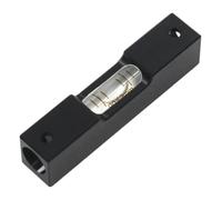 Règle de niveau à bulle à longue bande en alliage d'aluminium noir de 60 mm(0.15mm per m)