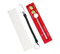 Règle de niveau de poche en aluminium à double aimants, jauge de profondeur, outil de marquage coulissant, bouton ergonomique, fioles en acrylique, pliable, 18,5 x 3,6 cm, alliage d'aluminium et acier