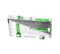 Règle de niveau en acrylique avec aimant puissant, outil à 3 fioles pour 45/Horiz/Vert, petit appareil de mesure domestique transparent pour projets de bricolage, 75 à 102 mm