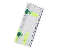 Règle de niveau en acrylique pour mini niveau, petite magnétique pour niveau d'esprit avec 3 fioles pour mesure de 45/90 degrés, outil domestique transparent pour accrocher des photos, 75 x 25 x 15 mm