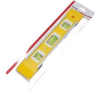 Règle de niveau magnétique compacte de 23 cm, construction en ABS et aluminium, pour les tâches de mesure multi-angles (A)