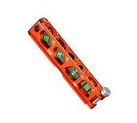 Règle de niveau magnétique en aluminium, fioles à bulles de haute précision pour des lectures de 0 à 90 degrés, portable pour mini échelle avec pince et rainure en V pour métal pour l'alignement de la