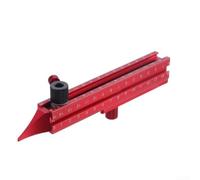Règle de nivellement magnétique à 4 côtés en alliage d'aluminium Outil de travail du bois multi-angles Installation au plafond 180 mm Rouge (type B)