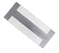 Règle de Perçage pour Image de Diamant Double Rangée en Acier | Alignement Précis, Grille Régulière, Anti-rouille, pour Création Maison, Couleur Argenté