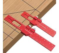 Règle de poche de précision pour le travail du bois 160 mm Règle multifonction en aluminium pour le marquage