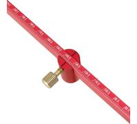 Règle de précision en alliage d'aluminium avec système d'échelle métrique de rotation à 360 degrés et aiguille centrale en laiton stable pour des tâches de dessin précises (métrique 300)