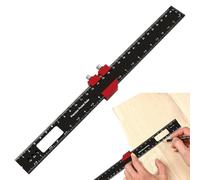 Règle de précision pour menuiserie, jauge de marquage, outils de mesure en d'aluminium, outil carré précis pour mesure, coupe, mise en page, menuiserie, 61 cm, 10,7 cm, 4,8 cm