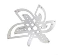 Règle de queue de ceinture en cuir avec trou de poinçon de 6,35 mm (D) | Acier inoxydable, bords lisses, utilisation à long terme, empêche la casse, idéal pour l'artisanat du cuir