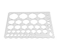 Règle de Quilling Ronde en Plastique Réutilisable pour Coils 3d | Pochoir Circulaire pour Papier, Outil Manuel Précis, Usage Intérieur, pour Passionnés et Étudiants