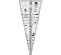 Règle de quilting - Modèle triangulaire - Patron - Pince à tissu - 24,1 cm - Bleu