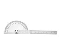 Règle de rapporteur en Acier Inoxydable, Outil de Recherche d'angle Rotatif, règle de Mesure de Bras de 0 à 180 degrés pour l'ingénierie, la Conception architecturale, la