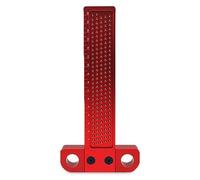 Règle de traçage de 160 mm en alliage d'aluminium - Outil pour le travail du bois - Calibrage de précision - Résistante à l'usure et à la corrosion - Facile à manipuler - Règle en T pour les lignes ho