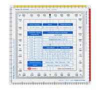 Règle de traçage de navigation aéronautique, rapporteur multifonction pour dessin de carte de vol et mesure vectorielle, outil en plastique pour étudiants et charpentiers