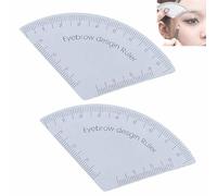 Règle Des Sourcils,pochoirs Règle De Dessin Rapide Pour Sourcils,outils de cartographie,Outil De Mesure Précis,Dessin Réutilisable Et Rapide,Accessoire Cosmétique Pour Bureau Voyage (2 pièces)