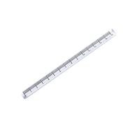 Règle droite en acrylique transparent, géométrie précise, 15 cm | Règle en plastique transparent, échelles précises, 0-30 cm, règle mathématique pour les ingénieurs en