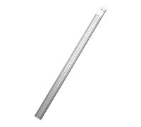 Règle en acier robuste de 300 mm avec embout de rou (500 mm) | Acier au carbone épais de 5 mm, double échelle métrique rou intégrée, poignée antidérapante, design incassable