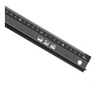 Règle en Aluminium 30cm Anti-dérapante Règle en Aluminium 30cm(45CM) | antidérapant, précise, pour bord relevé, finition noire, mesure stable
