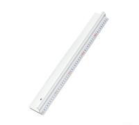 Règle en métal de 50 cm pour charges lourdes en aluminium - Incassable avec design antidérapant - Appareil de dessin précis pour architectes, artistes et ingénieurs - Argenté