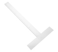 Règle en T Acrylique Blanche 45cm, Équerre de Mesure Précise