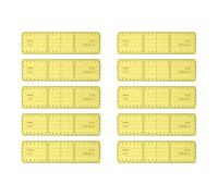 Règle-équerre - ALEPH - FTT210162-10 - Lot de 10 - 21cm - Plastique Jaune