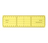 ALEPH Lot de 5 Règle-équerres de 21cm en plastique jaune