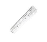Règle flexible en plastique transparent pour cahier, classeur, règle de mesure pliable, règle de mesure en PVC souple à 6 trous avec échelle pour classeurs à anneaux A5, organiseur de journal (20 cm)