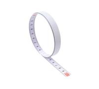 Règle Graduée en Acier Auto-adhésive, Mesure Précise 0,1-100mm | Échelle Métrique Blanche, pour Machines et Scie à Onglet, Coupe à Longueur, Résistante