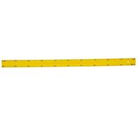 Règle graduée plate 1 mètre Nobo en polystyrène antichoc jaune pour tableau