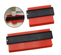 Règle incurvée multifonctionnelle, dispositif de prise, jauge de copie, pierre pour menuiserie, outil de mesure de forme irrégulière automobile, prise de Contour D 1pc red 5 inch