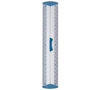 Maped Règle plate Double Décimètre Aluminium Protect System 20 cm avec poignée