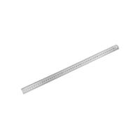 Regle Metal Règle droite en acier inoxydable, outil de mesure précision double face, échelle métrique, accessoires 15-40 cm(500mm)