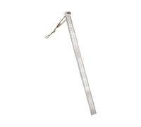 Règle multifonctionnelle en acier de 50 cm, outil de défense monté sur voiture, jauge double face, outil de mesure en acier inoxydable