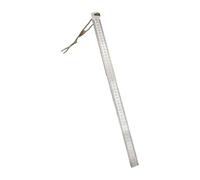 Règle multifonctionnelle en acier de 50 cm, outil de défense monté sur voiture, jauge double face, outil de mesure en acier inoxydable