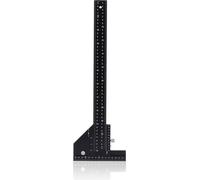 Règle multifonctionnelle en T de 28 cm pour le travail du bois - ligne de combinaison métrique carrée - règle coulissante avec bord de marquage