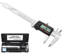Règle numérique en acier inoxydable de 150 mm avec écran LCD et mesure de longueur et de largeur