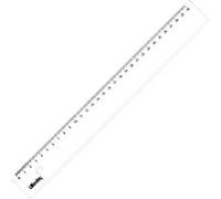 Règle plate 30cm plastique cristal WONDAY