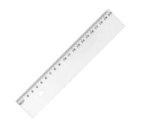 Règle plate plastique bord anti-tâches Wonday 20 cm
