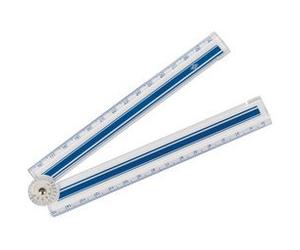 Règle pliante, 150 mm / 300 mm, en plastique