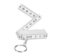 Règle pliante à 10 sections avec graduations métriques et en | Corps blanc translucide, format articulé en 10 sections, chiffres et marquages noirs pour une référence d ' échelle