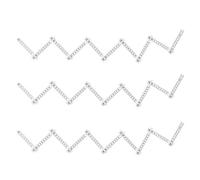 Règle Pliante, Outil de Menuiserie Multi-angle, pour Mesure et Traçage | Matériau ABS durable, conception verrouillable pour les angles, léger pour un transport facile