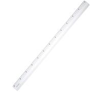 Règle Rigide Aluminium 60 cm - Graduation Gravée et Bande Antiglisse - Outil de Précision pour Mesure, Traçage et Découpe - Idéale pour Bureau, Atelier et École - Anti Dérapant