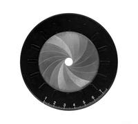 Règle ronde de précision en acier inoxydable pour boussole pour étudiants en géométrie - Appareil de dessin longue durée 12,5 cm (noir)