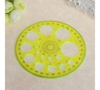 Règle Ronde Transparente 360 Degré, Rapporteur Moderne, Cercle, Fourniture De Préparation Scolaire, Modèle Général, Papeterie, 1 Pièce,