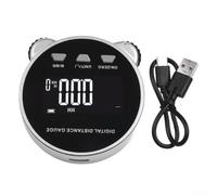 Règle Rouleau Numérique 200m Écran Rétroéclairé pour usb-c Règle | Écran LCD rétroéclairé, lecture claire nuit, mesure 0-199.999m, précision , design compact métal